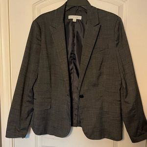 New York & Company Black and Gray Plaid Blazer / 16 / fits true to size